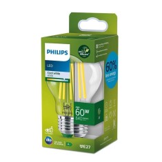 Bec LED Philips Classic A60, Ultra Efficient Light, E27, 4W (60W), 840 lm, foto