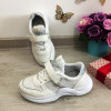 Adidasi usori albi argintii cu scai pt copii fete 32 33 cod 0459