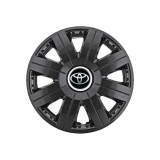 Set 4 Capace Roti 15 inchi (R15) Cosmos Negru, Compatibile cu Toyota