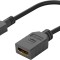 Cablu adaptor micro HDMI tata - HDMI mama 15cm v2.0 4K 60Hz 2160p GoPro Raspberry Pi Goobay 58683