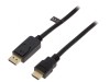 Cablu DisplayPort 1.2 la HDMI 5m Negru