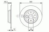 Disc frana AUDI A3 (8V1) (2012 - 2016) BOSCH 0 986 479 A84