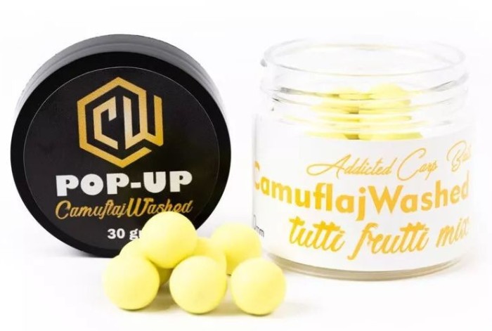 Pop Up Addicted Carp Baits Washed Infinity, Camuflaj, Tutti Frutti, 10mm