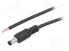 Cablu alimentare DC, cabluri, DC 5,5/2,5 mufa, negru, 1,5m, BQ CABLE - DC.CAB.4600.0150