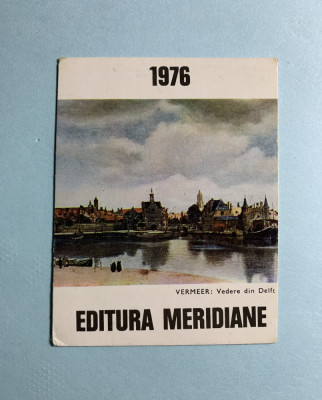 Calendar editura Meridiane 1976 foto