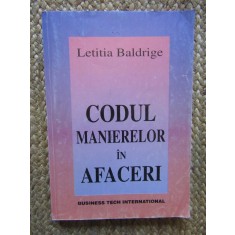 Codul Manierelor in Afaceri - Letitia Baldrige - Carte Economie