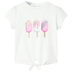 Tricou pentru copii, ecru, 104 10700