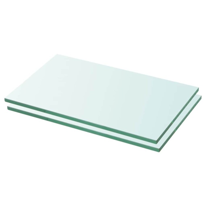 vidaXL Rafturi, 2 buc., 30 x 12 cm, panouri sticlă transparentă 3051547