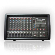 Mixer audio amplificat consola dj linie phantom usb 2x100w foto
