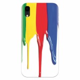Husa silicon pentru Apple Iphone XR, Dripping Colorful Paint