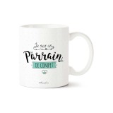 Cană Cadou pentru Bunicul Manahia - "Sunt un bunic competitiv" - Tipărită &icirc;n Franța - 330 mL Ceramică