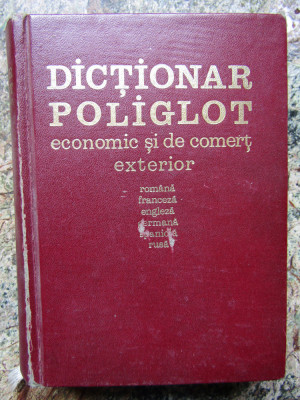 Dictionar poliglot economic si de comert exterior foto