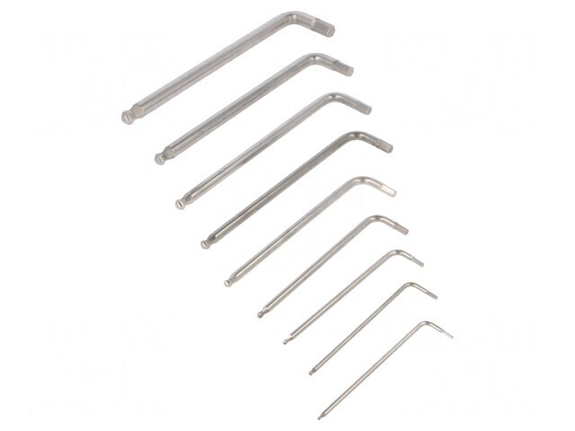 Set Chei Imbus Sferice Oțel Inoxidabil 9 Bucăți