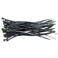 Set 100 coliere negre, Vorel 73929, plastic, dimensiune 280x4.8 mm