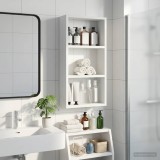 vidaXL Dulap de perete pentru baie cu raft Alb 30 x 10 x 60,5 cm 889319