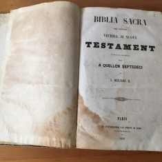 BIBLIA TRADUSA DIN HELLENESCE DUPA SEPTEDECI DE I. HELIADE RADULESCU- PARIS 1858