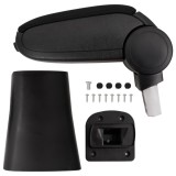 vidaXL Cotieră auto, negru, 16x36x(41-57) cm ABS
