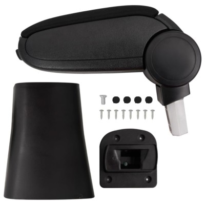 vidaXL Cotieră auto, negru, 16x36x(41-57) cm ABS foto