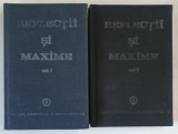 REFLECTII SI MAXIME VOL I SI II BUCURESTI 1989