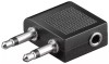 Adaptor Jack de casti 3.5 mm pentru avion Goobay