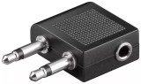 Adaptor Jack de casti 3.5 mm pentru avion Goobay