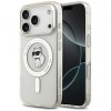 Husa MagSafe pentru Apple iPhone 17 Pro, Karl Lagerfeld, IML Logo Choupette, Transparenta