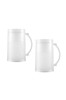 Set de 2 halbe de bere pentru congelator, 450 ml, pereți dubli cu lichid pentru băuturi reci