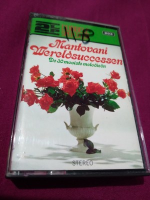 CASETA AUDIO MANTOVANI WERELDSUCCESSEN RARA!!ORIGINALA foto