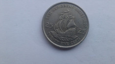East Caribbean States 25 cents 1987 foto