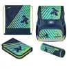 Ghiozdan echipat Loop Plus, motiv Funky Ninja + CADOU, Herlitz