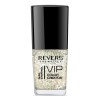 Lac Unghii Revers Vip 3D Sclipici Alb-Ivoriu Paiete Nr.255, 12ml
