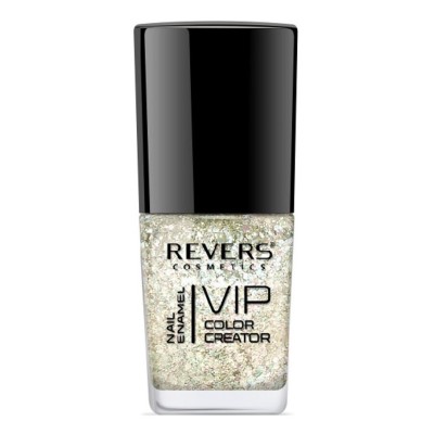Lac de unghii Vip, 3D, Revers, sclipici alb, 12ml, Nr 255 foto