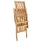 Scaun pliabil de terasa 2 pcs natural Lemn solid de tec - 7