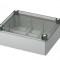 Doza aplicata transparenta 240x190x90mm IP56 pentru distributie jonctiune ABS rezistenta UV fara presetupe margini netede