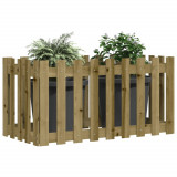 Pat &icirc;naltat gradina design gard 100x50x70 cm lemn impregnat pin GartenMobel Dekor, vidaXL