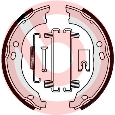 BREMBO S 23 579 ESSENTIAL LINE Set saboti frana de mana foto