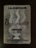 I. Gr. Perieteanu Vraja amintirilor I. Sonete II. Traduceri (autograf)