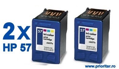 PACHET 2 BUC X Cartus Color HP57 HP-57 CC6657AE compatibil PROMOTIE !! PACHET 2 BUC X Cartus Color HP57 HP-57 CC6657AE compatibil PROMOTIE !!