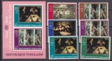 Togo 1968 pictura OMS MI 655-660 + bl. 34 MNH