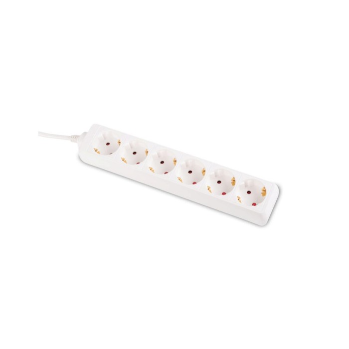 Prelungitor 5m 6 prize, alb, Inlet