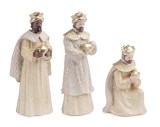 Set 3 figurine Magi Nasterea Domnului polirasina multicolora 17 H