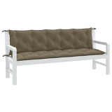Cumpara ieftin Pernă bancă de grădină, 2 buc. melanj taupe, 180x50x7 cm textil