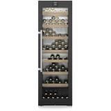 Vitrina pentru vinuri Liebherr WPbsi 5252 Vinidor, 368 l, 155 sticle, Clasa F, 185.4 cm, BlackSteel