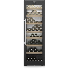 Vitrina pentru vinuri Liebherr WPbsi 5252 Vinidor, 368 l, 155 sticle, Clasa F, 185.4 cm, BlackSteel
