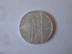 Italia 5 Euro 2003 UNC comemor.:Munca &icirc;n Europa argint 925,diam.=32 mm,gr.=18 gr