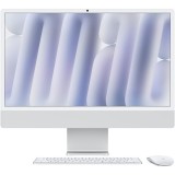 Sistem Desktop PC iMac 24 (2024) cu procesor Apple M4, 8 nuclee CPU and 8 nuclee GPU, 24, Retina 4.5K, 16GB, 256GB SSD, Silver