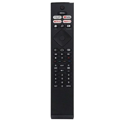 Telecomanda , Compatibila Philips smart, Netflix, Prime video, Rakuten Tv, Youtube, 39PHS6707/12, neagra foto