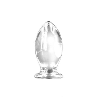 Dop Anal Din Sticla Renegade Glass Bishop, Transparent, 12 cm foto