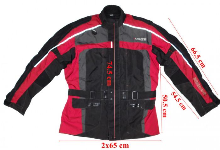 Geaca moto Insize full protectii barbati marimea XXL