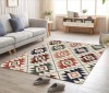 Covor pentru living, model romburi colorate
